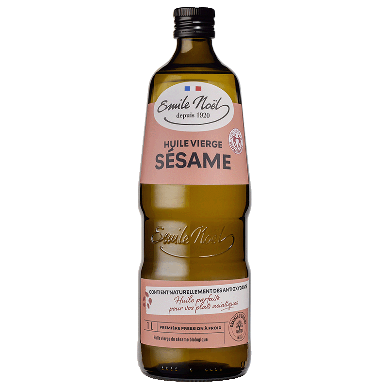 émile Noël -- Huile vierge de sésame bio équitable (origine France) - 1 l