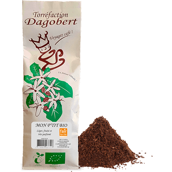 Les Cafés Dagobert -- Mon p'tit bio 100% arabica bio - moulu/filtre - 250 g