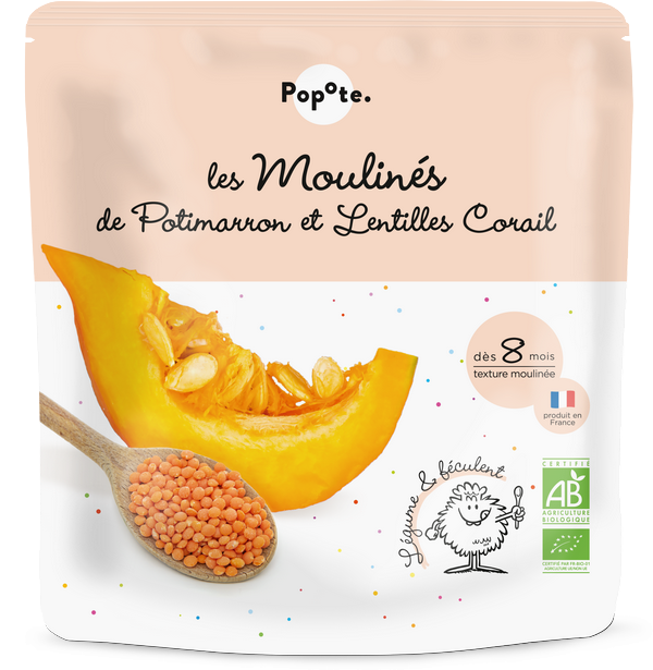 Popote -- Les moulinés potimarron lentilles corail - 180 g