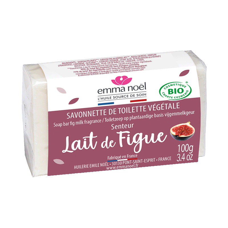 Emma Noël -- Savonnette lait de figue bio - 100 g