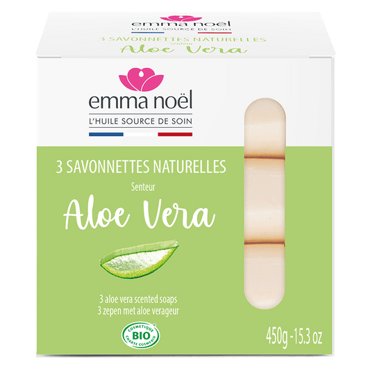 Emma Noël -- Savonnettes aloe vera bio - 3 x 150 g