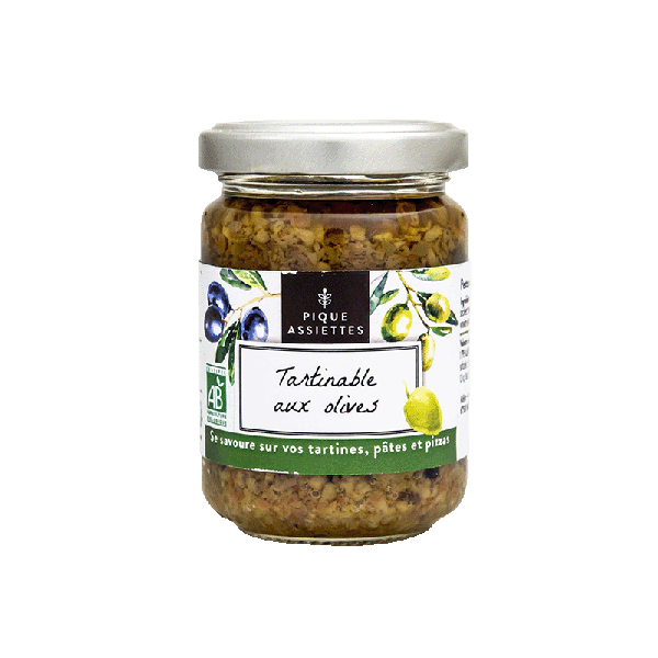 Pique Assiettes -- Tartinable aux olives bio - 120 g