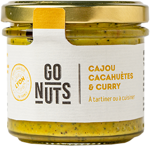Go Nuts -- Tartinable cajou cacahuètes curry bio - 100 g