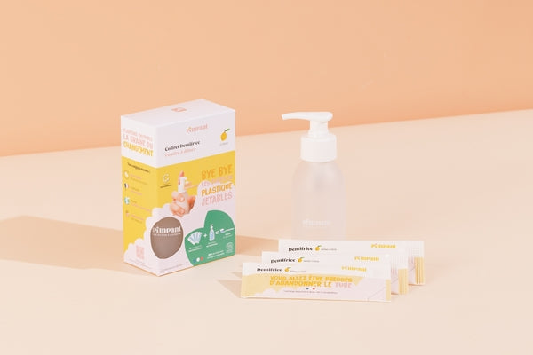 Pimpant -- Coffret dentifrice citron - 4 recharges + 1 bouteille