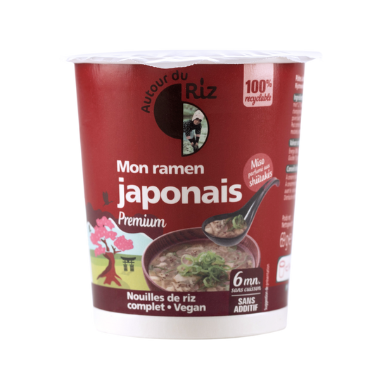 Autour Du Riz -- Cup veggie premium mon ramen japonais bio - 69 g