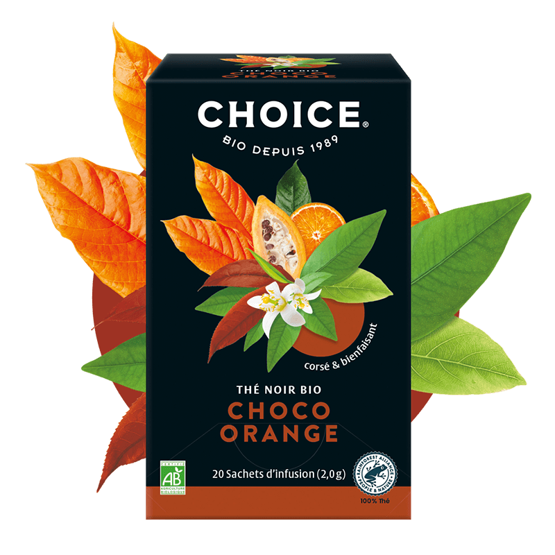 Choice -- Thé bio choco orange - 20 sachets