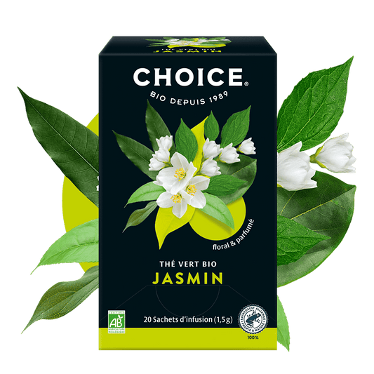 Choice -- Thé bio jasmin - 20 sachets