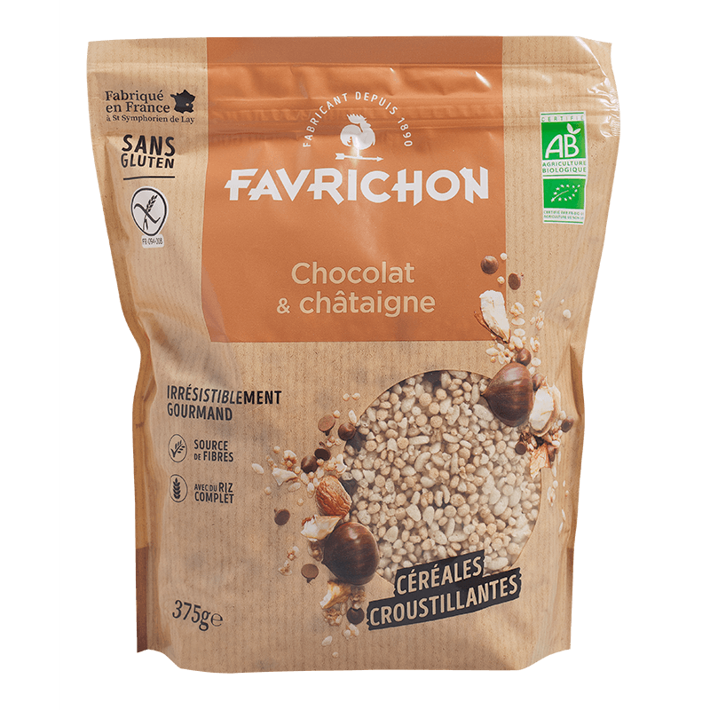 Favrichon -- Céréales croustillantes chocolat & châtaigne - 375 g