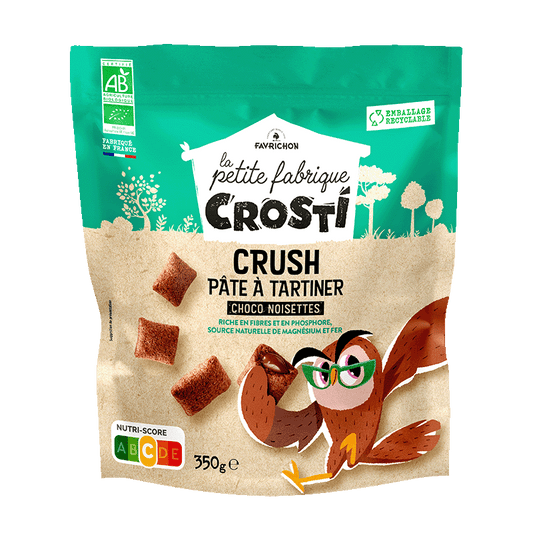 Favrichon -- Crosti crush pâte à tartiner choco noisettes - 350 g