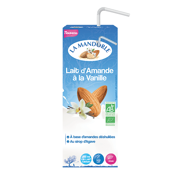 La Mandorle -- Lait amande/vanille liquide bio - 20 cl